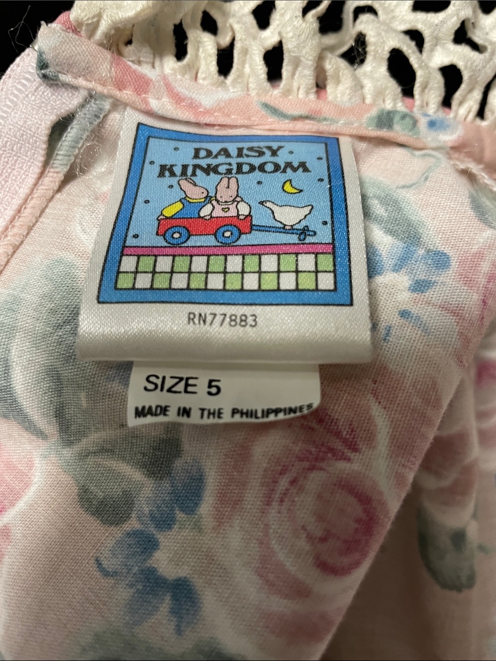 Girl’s DAISY KINGDOM 1990s Daisy Kingdom dress is two-piece dress & apron. Sz 5 - Picture 13 of 14